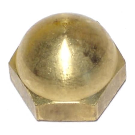 Midwest Fastener Acorn Nut, 5/16"-18, Solid Brass, 15 PK 61066